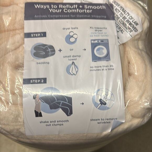 Premier Comfort Parker Luxury Corduroy Plush Down Alternative Throw Ivory 60x70 - Picture 6 of 6